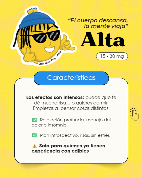 Tolerancia alta esta entre el rango de 15-30mg